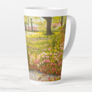 Spring by the Pond, by Gary Poling Latte Mug