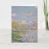 Spring by the Seine by Monet Impressionist