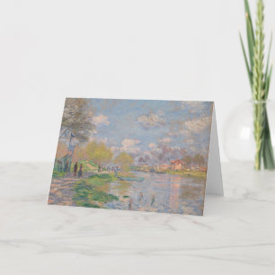 Spring by the Seine by Monet Impressionist Card