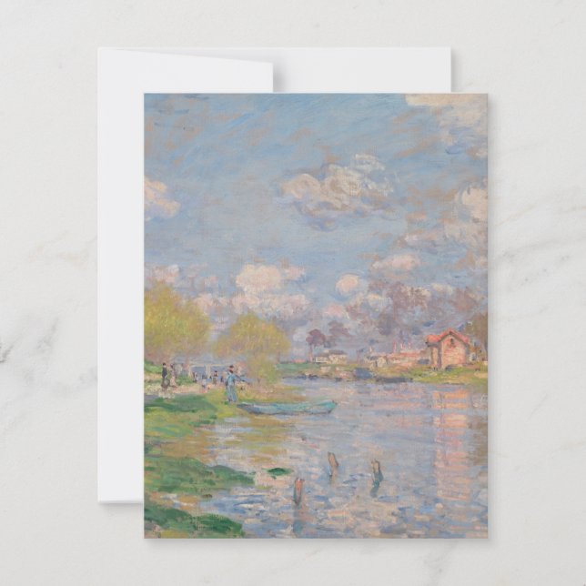 Spring by the Seine by Monet Impressionist Card (Front)