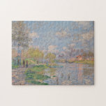 Spring by the Seine by Monet Impressionist Jigsaw Puzzle<br><div class="desc">Impressionist Landscape Painting by Claude Monet - Classic Masterpieces - Claude Monet's Impressionist Painting Series - Banks of the Seine River</div>