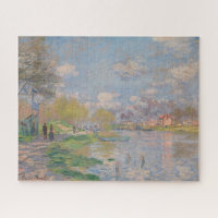 Spring by the Seine by Monet Impressionist