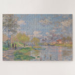 Spring by the Seine by Monet Impressionist Jigsaw Puzzle<br><div class="desc">Impressionist Landscape Painting by Claude Monet - Classic Masterpieces - Claude Monet's Impressionist Painting Series - Banks of the Seine River</div>