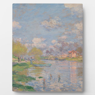 Spring by the Seine by Monet Impressionist Plaque