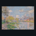 Spring by the Seine by Monet Impressionist Poster<br><div class="desc">Impressionist Painting by Monet - Classic Masterpieces - Monet's Impressionist Painting Series - Spring by the Seine by Monet</div>