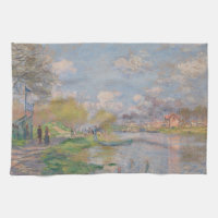 Spring by the Seine by Monet Impressionist