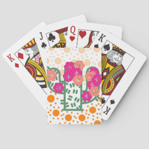 Spring Cactus Playing Cards