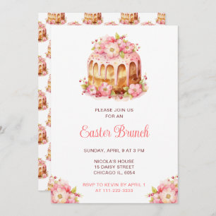 Spring Cake Easter Brunch Invitation
