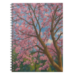Spring Canopy – Blossom Tree & Blue Sky Painting Notebook