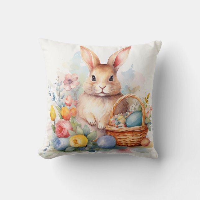 Spring Celebration - Easter Bunny  Cushion (Front)