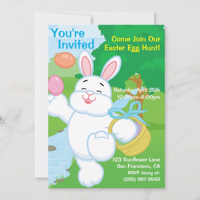 Spring Celebration Egg Hunt Invitation (Front)