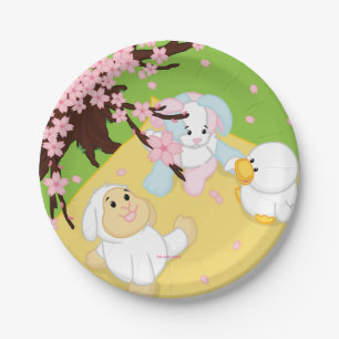 Spring Celebration Picnic Paper Plate