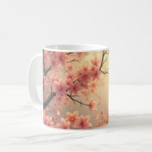 Spring cherry blossom coffee mug