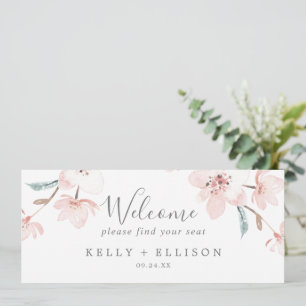 Spring Cherry Blossom Hanging Seating Chart Header
