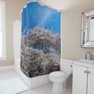 Spring Cherry Blossom Shower Curtain