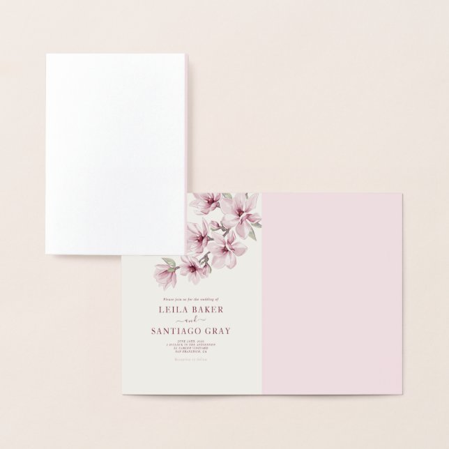 Spring Cherry Blossom The Wedding Of Invitation (Display)