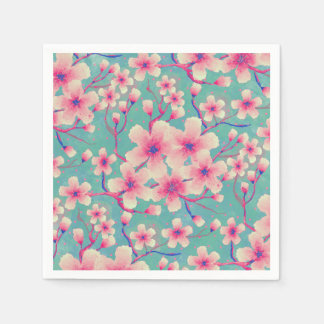 Spring Cherry Blossoms green Case-Mate iPhone Cas Napkin