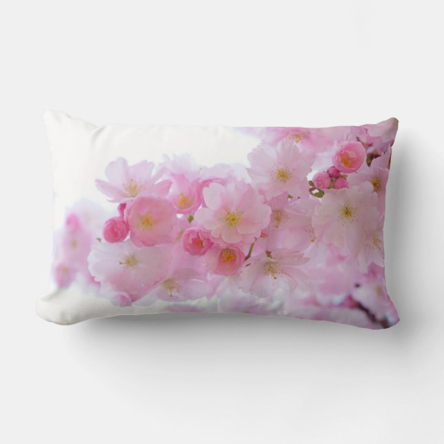 Spring - Cherry Blossoms Lumbar Cushion (Front)