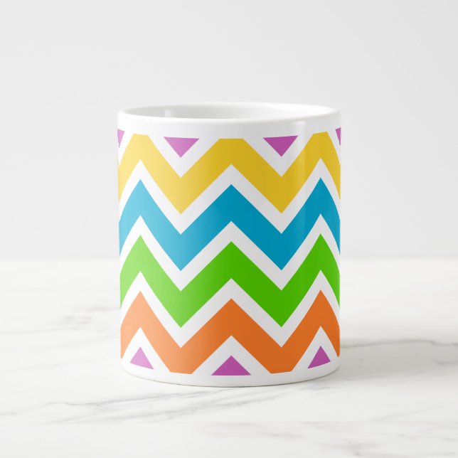spring chevron coffee mug (Front)