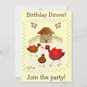 Spring chicken art card any occasion-customise!