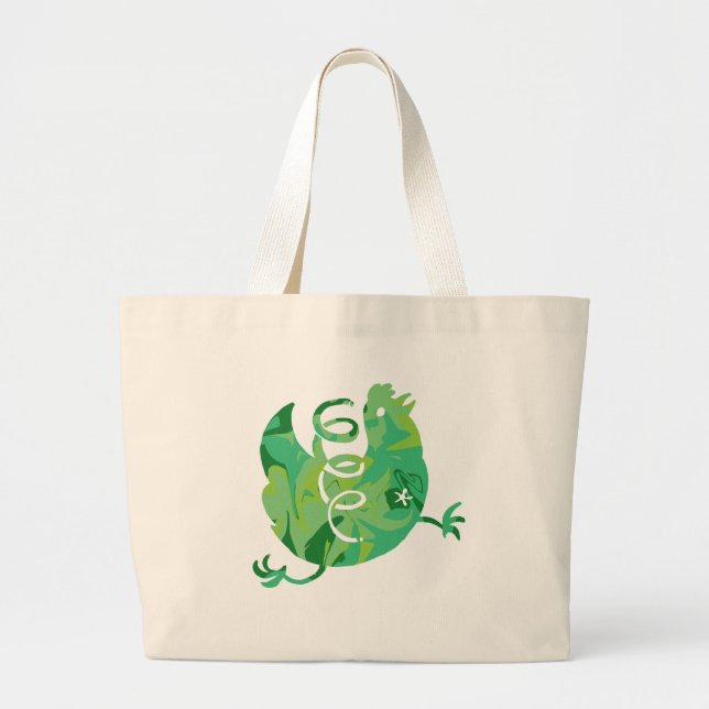 spring chicken large tote bag (Front)
