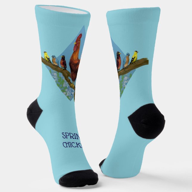 Spring Chicken Socks (Angled)