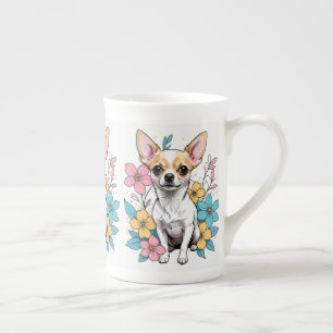 Spring Chihuahua Bone China Mug