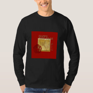 Spring Chinese Pig New Year 2019 Black Man Shirt