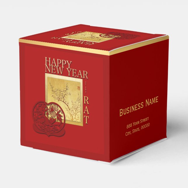 Spring Chinese Rat Year 2020 Corporate Favour Box (Back Side)