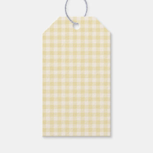 Spring Classic Gingham Buttercream Gift Tags
