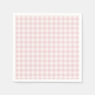 Spring Classic Gingham Soft Blush Napkin