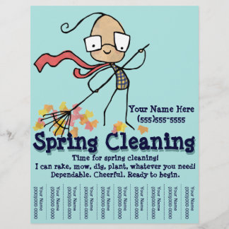 Spring Cleaning. Yard Work Promotional flyer