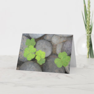 Spring Clover Note Card
