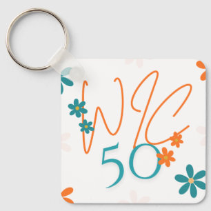 Spring Collection Squared Keychain