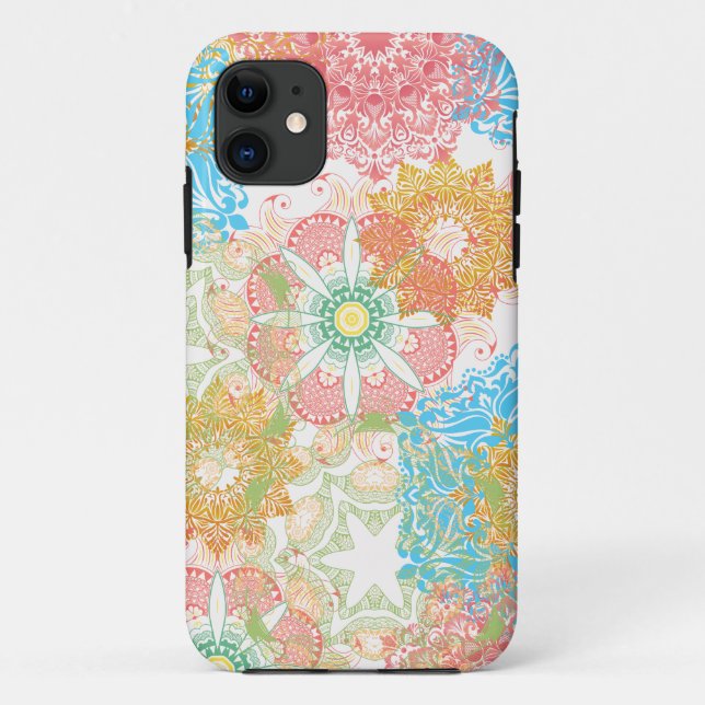 Spring Color Flowers Iphone 11 Case (Back)
