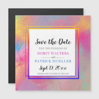 Spring Colour Save the Date invitations varia