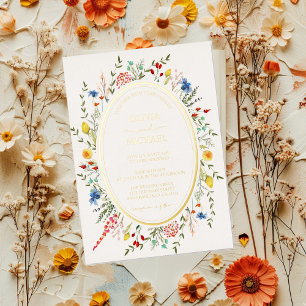 Spring Colourful Floral Wildflowers Garden Wedding