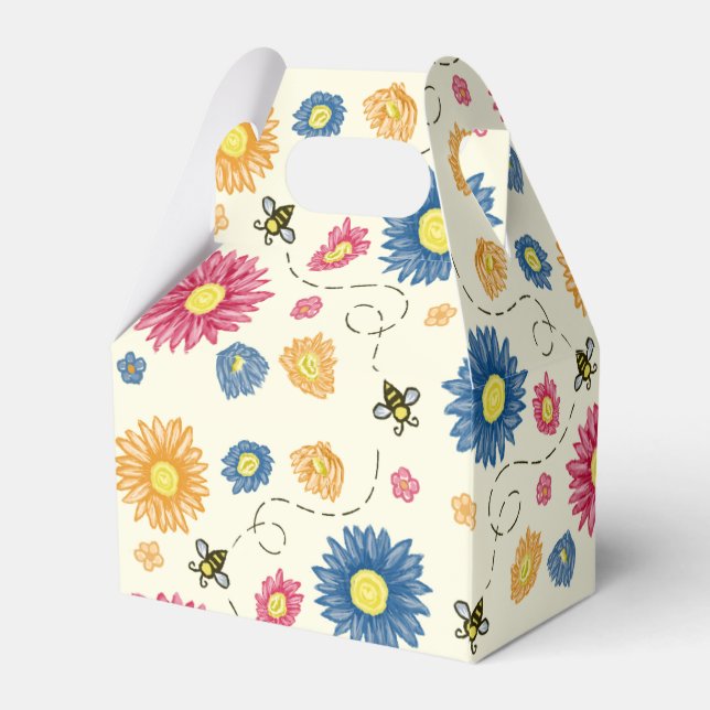 Spring Colours Favour Box (Back Side)