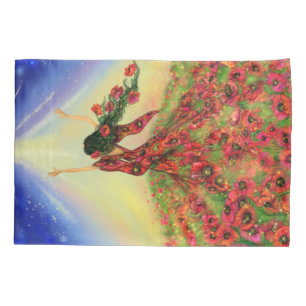 Spring Comes After Winter - Fantastic Flowers Girl Pillowcase