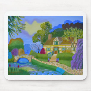 Spring Cottage Mouse Pad