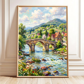 Spring Countryside Canvas Wall Art