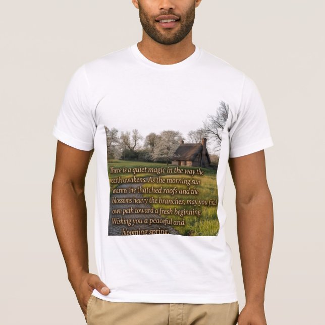 Spring Countryside Greeting T-Shirt (Front)