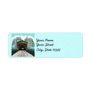 Spring Covered Bridge Return Address Label
