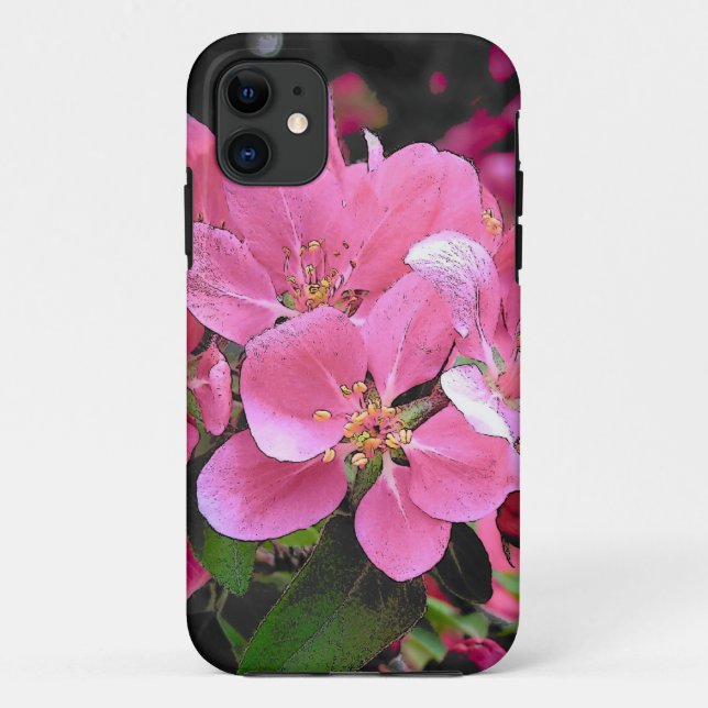 Spring Crab Apple Blossom Flower Case-Mate iPhone Case (Back)