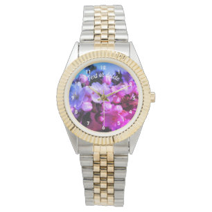 Spring Crabapple Blossoms Abstract Personalised Watch
