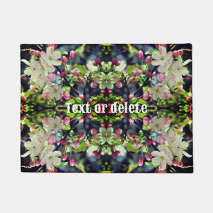 Spring Crabapple Blossoms Personalised Doormat