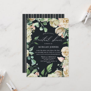 Spring Cream Floral Virtual Shower Invitation