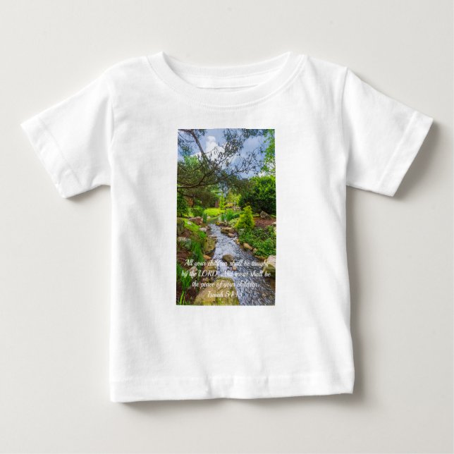 Spring Creek Painterly Bible Verse Baby T-Shirt (Front)