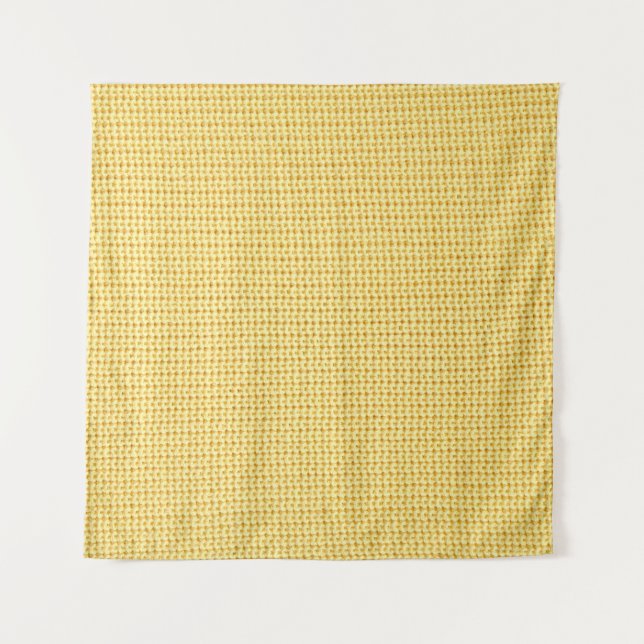 Spring crochet background in yellow. tapestry (Front)