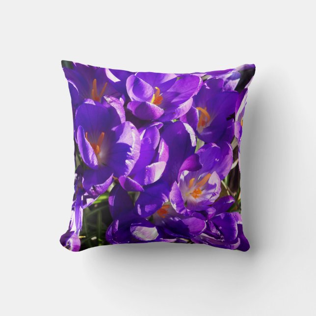 SPRING CROCUS CUSHION (Front)